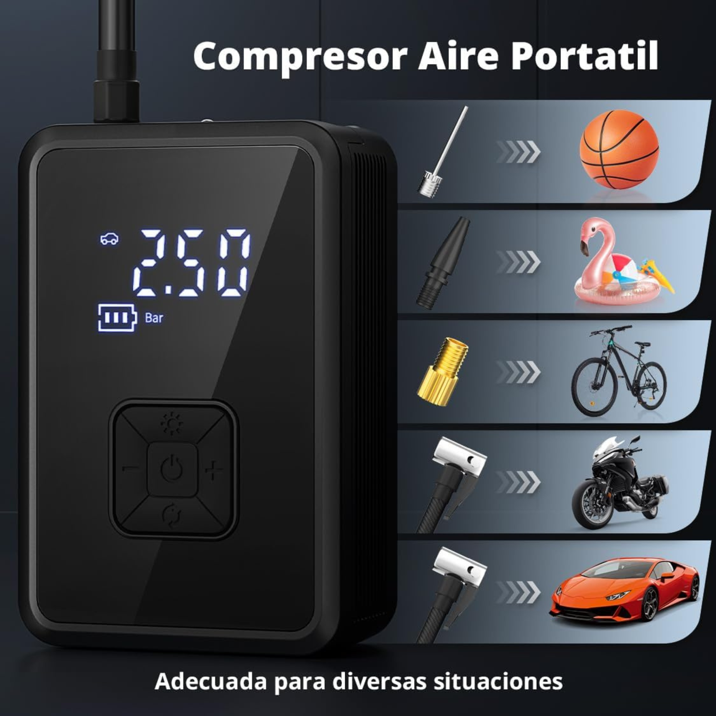 Inflador de Aire Portátil