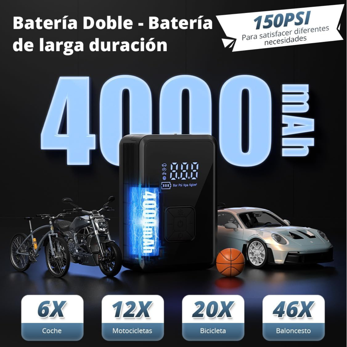 Inflador de Aire Portátil